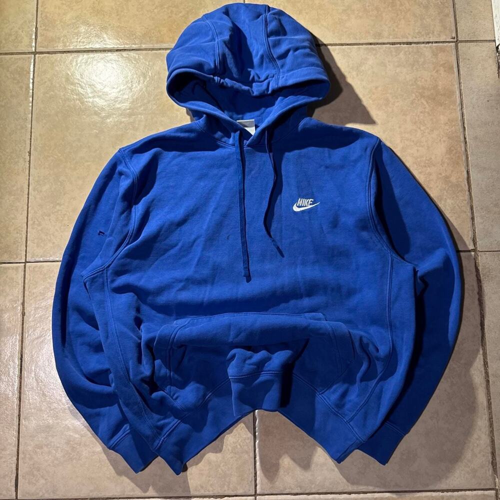 Y2k nike blue hoodie size M in Mens